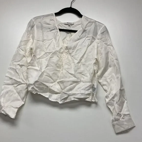 Madewell Brushed Ruched-Front Top - Picture 5 of 8